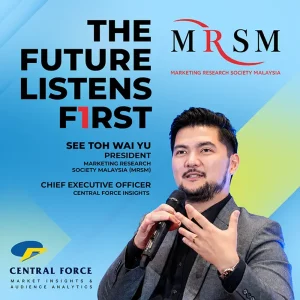 Central Force CEO See Toh Wai Yu Appointed President of the Market Research Society of Malaysia (MRSM)